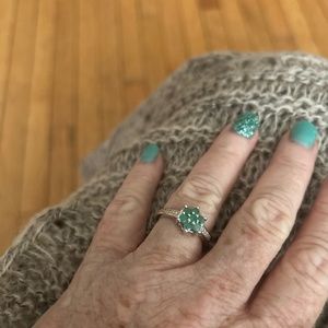 New Emerald and Silver Ring